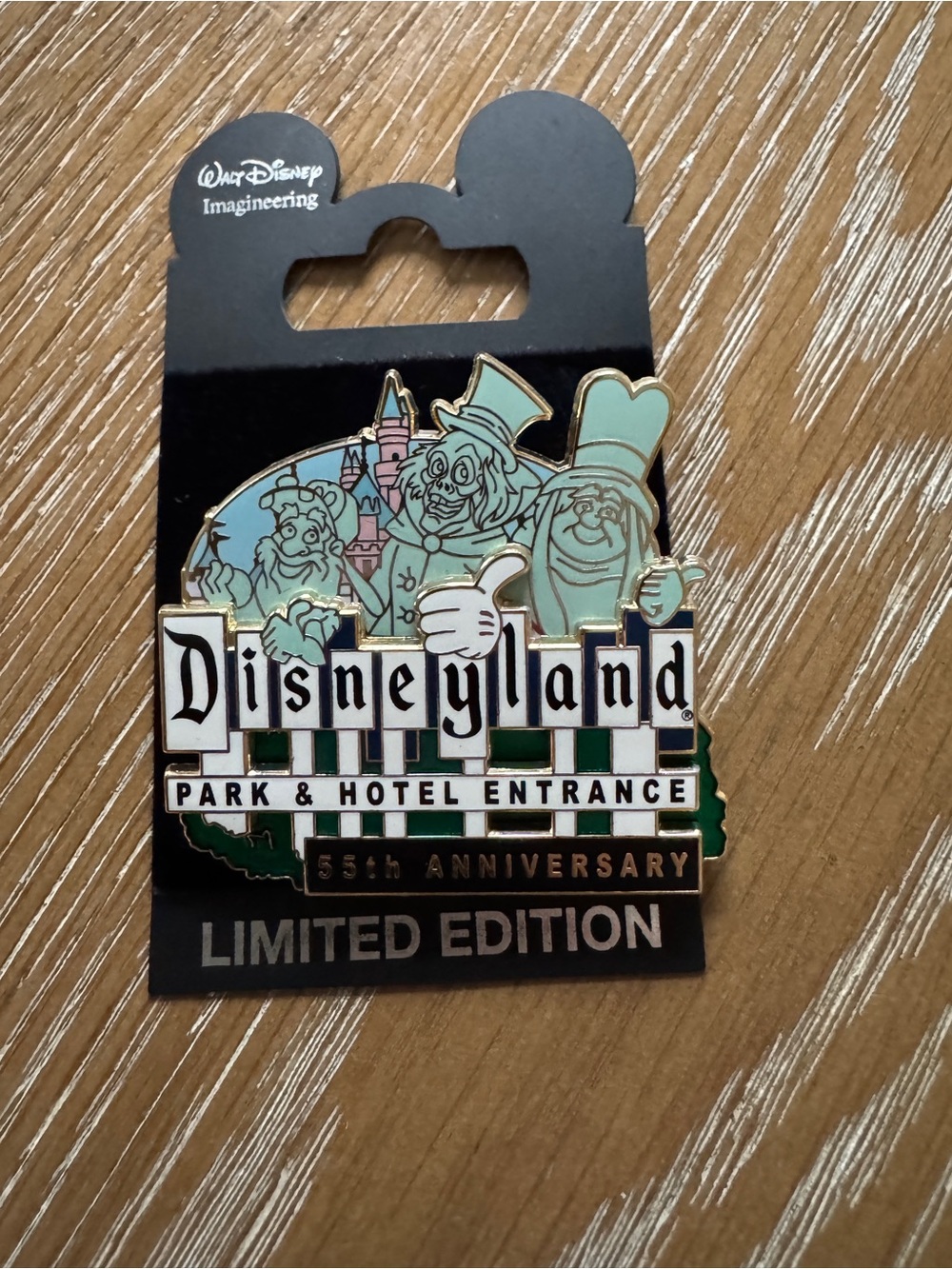 Disneyland Entrance Marque With Hitchiking Ghosts 55th Anniversary Pin
